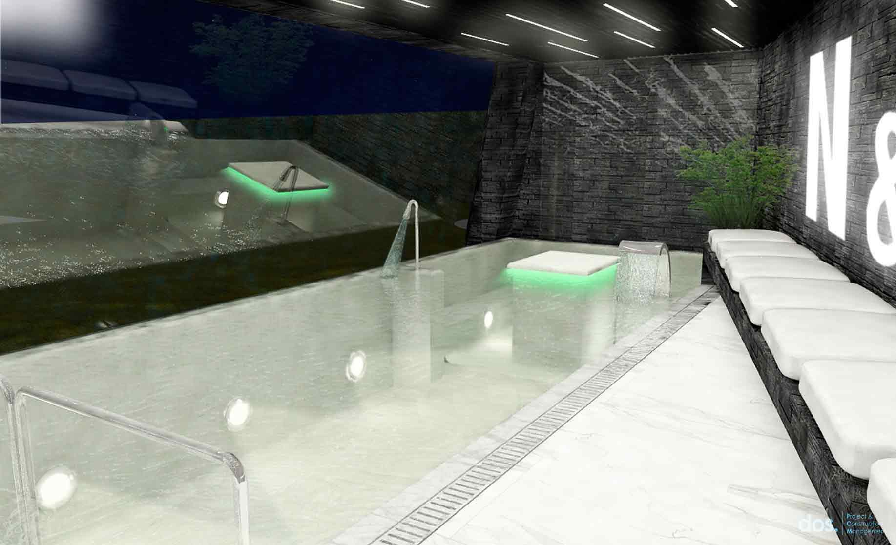 Piscina interior en Pozuelo de Alarcón